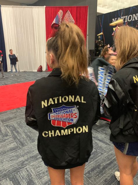 Cheer Mom Aesthetic, Cheer Astethic, Allstar Cheer Aesthetic, Cheer Summit, Nca Cheer, Cheerleader Aesthetic, Custom Cheer Uniforms, Cheer Jackets, Comp Cheer