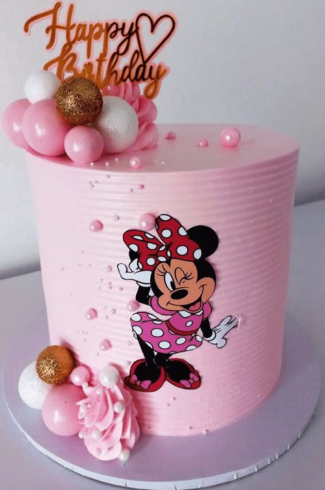 Fancy Birthday Cake Ideas, Mouse Cake Design, Minnie Mouse Cake Design, Mini Mouse Birthday Cake, Fancy Birthday Cakes, Children Cake, Cake Designs For Kids, Mouse Birthday Cake, Minnie Mouse Birthday Cakes