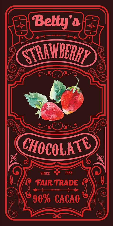 Illustrated Food Packaging, Vintage Chocolate Packaging, Vintage Package Design, Chocolate Aesthetic Wallpaper, Chocolate Graphic Design, Sugar Illustration, Valentines Day Graphics, Wallpaper Chocolate, Day Wallpaper Aesthetic