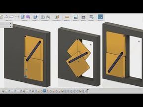 Fusion 360 beginners tutorial | Klemens torggler door concept | - YouTube Exterior Window Casing, Mechanism Design Ideas, Door Mechanism, Exterior Window, Vault Doors, Window Casing, Fusion 360, Door Gate Design, Exterior Remodel