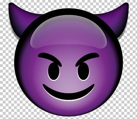 Demon Emoji Tattoo, Emoji Overlay, Evil Emoji, Demon Smile, Demon Emoji, I Phone Emoji Png, Devil Emoji, Smile Png, Iphone Png