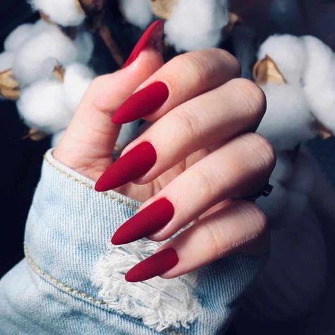 Red Matte Nails, Nail Techniques, Nail Time, Minimalist Nail Art, Matte Nails Design, Red Nail Polish, Colorful Nail Designs, Luxury Nails, Minimalist Nails