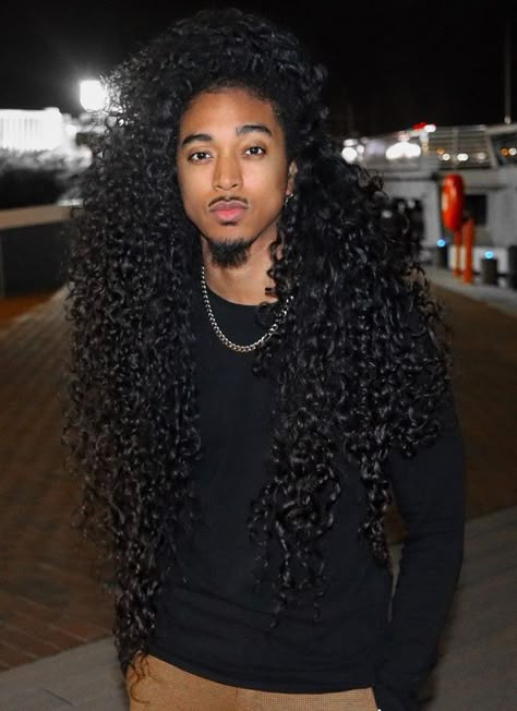 Long Curly Hair Men Aesthetic, Curly Hair Men Long, Biracial Men, Long Curly Black Hair, Undercut Curly Hair, Crazy Hairstyles, David Hair, Long Curly Hair Men, Hair Guys