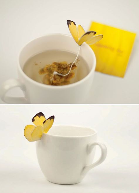 Butterfly Tea Tea Packaging Design, Butterfly Tea, Tea Bag Holder, Food Packaging Design, Tea Packaging, Creative Packaging Design, Creative Packaging, Food Packaging, Creative Food