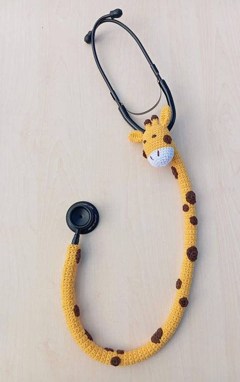 Crochet Stethoscope Cover, Crochet Stethoscope, Crochet Medical, Stethoscope Cover, Do It Yourself Crafts, Arts And Crafts Projects, Pediatrics, Project Ideas, Crochet Amigurumi