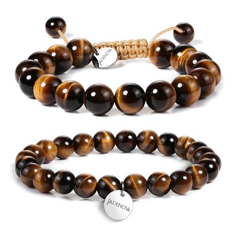 Yoga Bracelet Beads, Yoga Beads, Tiger Eye Jewelry, Tiger Eye Bracelet, Crystal Healing Bracelets, Bracelet Men, Simple Bracelets, Couple Bracelets, Gemstone Beaded Bracelets