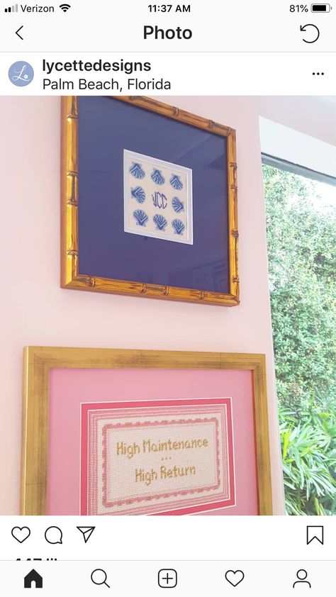 Ironic Needlepoint, Framed Needlepoint Art, Finished Needlepoint Projects, Framing Needlepoint, Needlepoint Finishing Ideas, Cheeky Needlepoint, Framed Needlepoint, Needlepoint Finishing, Needlepoint Ideas