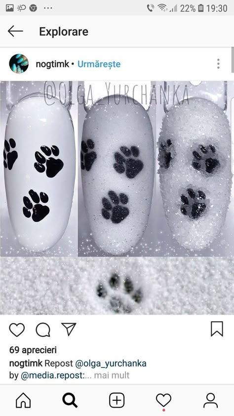 Paw Nail Art, Paw Print Nails, Paw Nails, Snow Nails, Matte Nail Art, Punk Nails, School Nails, Dog Nails, Shellac Nails