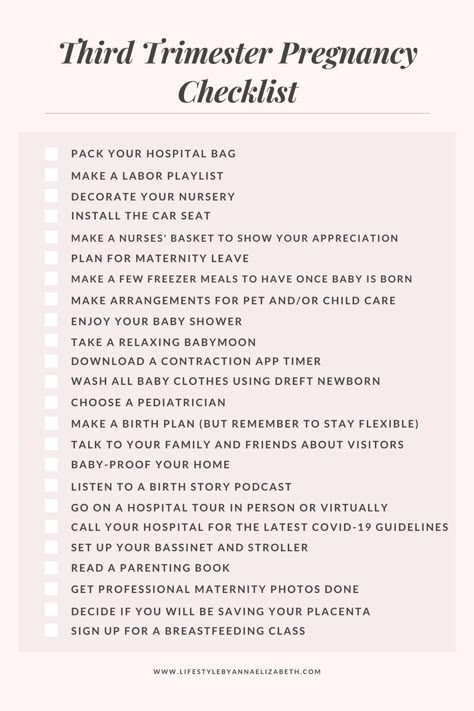 Last Trimester Checklist, Third Trimester Daily Routine, Third Trimester Prepare For Labor, Third Trimester To Do List, Pregnancy Preparation Timeline, Pregnancy Checklist By Week, 2nd Trimester Checklist, Pregnancy Mood Board, Labor Checklist