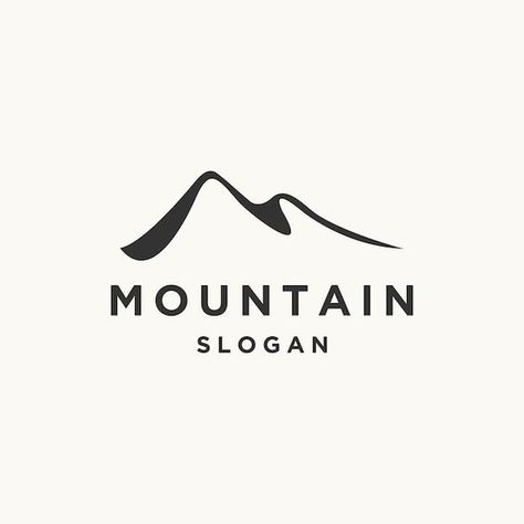 Modern Logo Design Hill Logo Design, Mountain Logo Design Ideas, M Mountain Logo, Logos With Mountains, Mountain Logo Minimalist, Mountain Logo Vector, Logo Montagne, Mountain Logo Design, Trail Logo