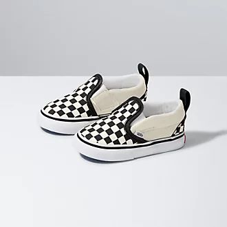 Best Toddler Shoes, Baby Vans, Kid Outfits, Vans Toddler, Vans Checkerboard, Velcro Shoes, Toddler Sneakers, Vans Slip On