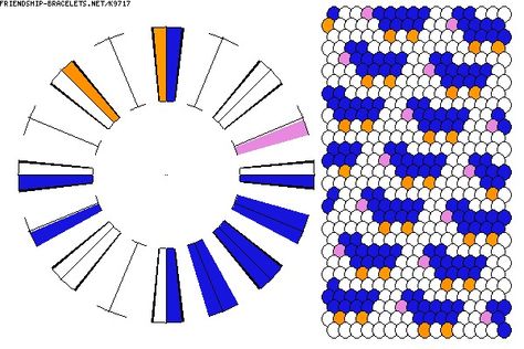 Kumihimo Pattern #K9717 - friendship-bracelets.net Kumihimo Patterns 16 Strands, Kumihimo Patterns, Colorful Bracelets, Friendship Bracelets, Make Your Own, Beaded Jewelry, Weaving, Make Your, Yarn