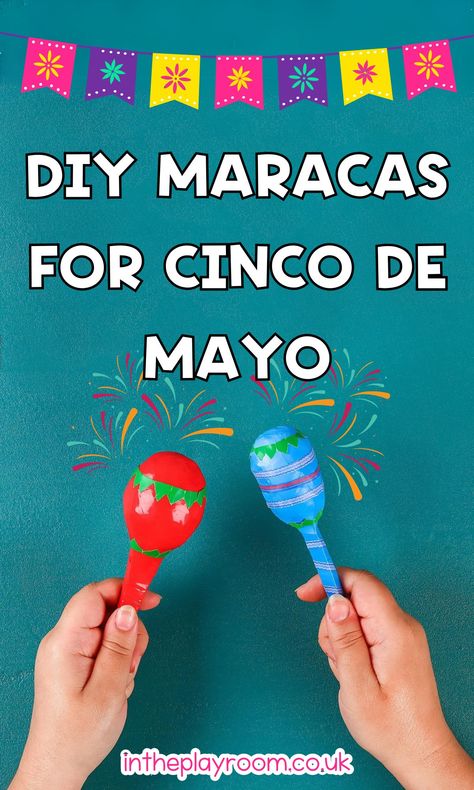 Spoon Maracas Craft for Cinco de Mayo - In The Playroom How To Make Maracas, Maracas Craft, Instrument Craft, Mexican Party Theme, Plastic Easter Eggs, 5 De Mayo, Paper Flower Bouquet, Childrens Games, Activity Ideas