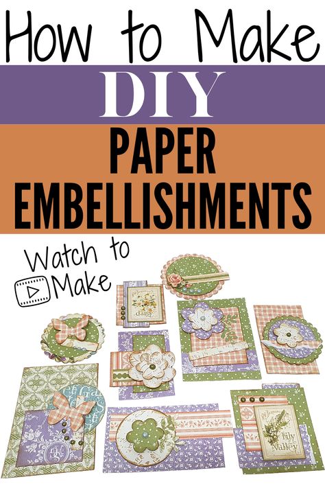 Card Embellishments Diy, Diy Embellishments Scrapbook, Card Stock Crafts Diy, Scrapbook Embellishments Diy Tutorials, Diy Embellishments, Scrapbook Embellishments Diy Homemade, Cluster Embellishments, Making Embellishments From Scraps, Junk Journal Embellishment Clusters