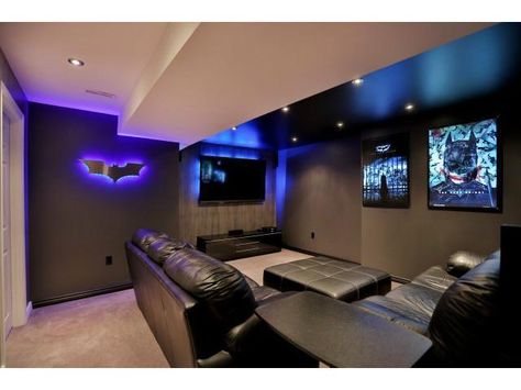 Batman Cave Ideas, Bat Cave Room, Bat Cave Ideas, Batcave Mancave, Cave Airbnb, Batman Man Cave, Batcave Room, Batman Themed Room, Batman Things