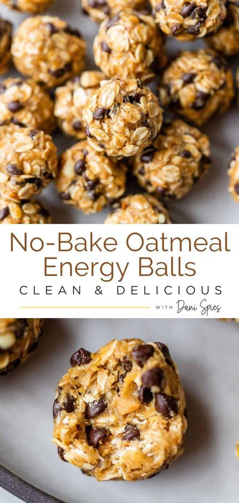 Protein Oatmeal Balls No Bake, Oatmeal Breakfast Bars No Bake Energy Balls, Oatmeal Chocolate Protein Balls, No Bake Oatmeal Protein Energy Balls, Oatmeal Honey Peanut Butter Energy Bites, Oatmeal Chocolate Chip Energy Balls, Chocolate Chip Protein Bites, Oatmeal Healthy Snacks, Easy Oatmeal Snacks