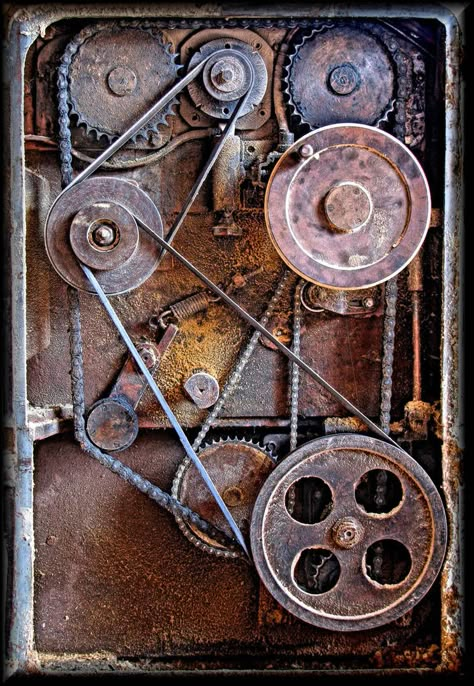 ...tick tack tick tack... by Yancis Gears Photography, Dieselpunk Aesthetic, Tick Tack, Rust Never Sleeps, Photography Still Life, Canvas Photography, Mechanical Art, Industrial Photography, Steampunk Art