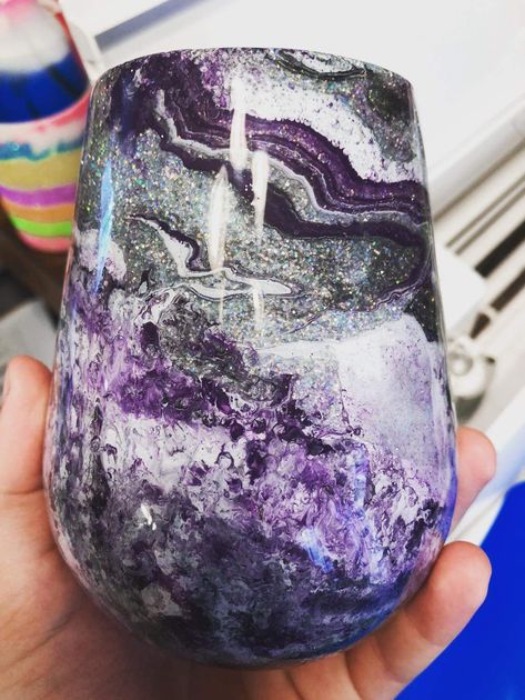 Tumbler Spinner Ideas, Purple Tumbler Ideas, Marble Projects, Ink Tumblers, Epoxy Cups, Epoxy Ideas, Diy Tumbler, Epoxy Tumbler, Epoxy Tumblers