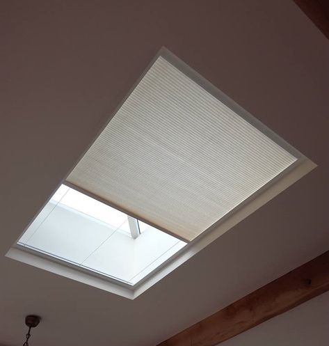 Skylight Blind Annex House, Blinds Ideas, Velux Skylights, Skylight Window, Skylight Blinds, Roof Lantern, Angle Bracket, Roof Window, Fabric Blinds