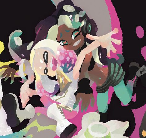 pearlina Marina X Pearl, Splatoon 2 Art, Off The Hook, The Hook, Splatoon, Art Book, Twitter