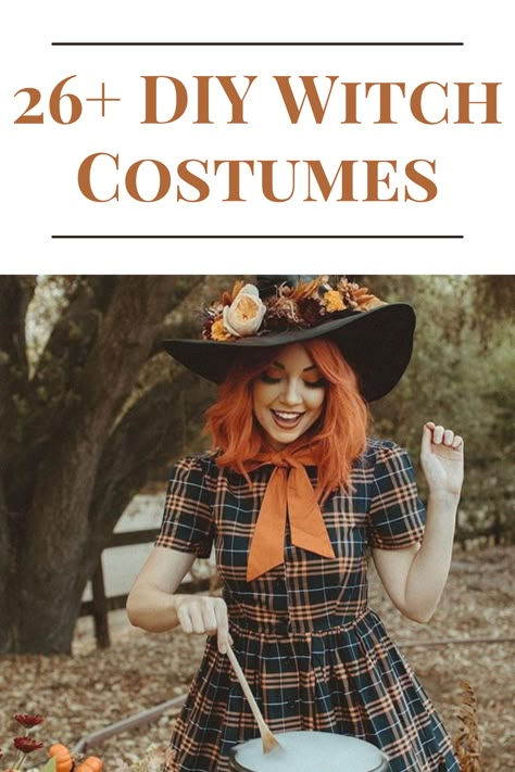 Time to Make Magic! We Have 26+ DIY Witch Costumes to Get Your Creativity Boiling! #diycostume #costumes #diywitch #witchcostume #halloween https://parade.com/1258423/kelseypelzer/diy-witch-costumes/ Boho Witch Costume Diy, Mom Witch Costume Diy, Diy Sorceress Costume, Diy Wench Costume, Good Witch Costume For Women, Whimsical Witch Costumes, Harvest Witch Costumes, Hippy Witch Costume, Preppy Witch Costume