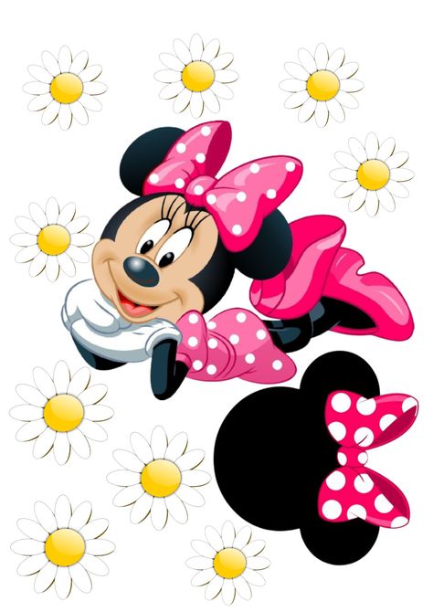 Minnie Cake Topper, Mini Mousse, Minnie Mouse Birthday Theme, Minnie Mouse Cake Topper, Goku Pics, Minnie Mouse Birthday Decorations, Winnie The Pooh Cake, Photo Cake Topper, Bolo Minnie