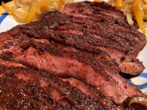 How to Smoke a Flank Steak on a Pellet Grill {Traeger, Pit Boss, Z Grills} Smoked Flat Iron Steak, Smoked Flank Steak Recipes, Smoked Flank Steak, Broil Recipes, Top Round Steak Recipes, London Broil Recipes, Top Round Steak, Round Steak Recipes, Beef Flank Steak