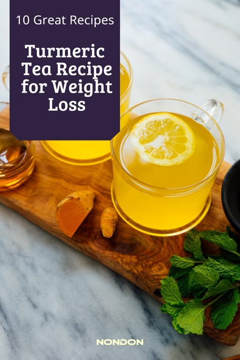 For both weight loss and health, turmeric is a wonder food. This miraculous spice may be consumed in a number of advantageous ways. Find out how to make a cup of turmeric tea to help you lose weight, which has been shown to cut down on belly fat and get rid of obesity. Turmeric Tea Benefits, Turmeric Tea Recipe, Turmeric Drink, Fat Burning Tea, Turmeric Recipes, Turmeric Tea, Ginger Recipes, Turmeric Benefits, Tea Recipe