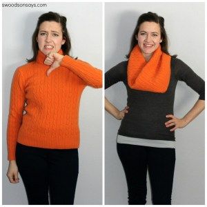 recycle sweaters into cowls Diy Cowl, Cashmere Sweater Upcycle, How To Upcycle Clothes, Sweater Tutorial, Winter Diy Crafts, Clothing Upcycle, Diy Sweater, Recycled Sweaters, Recycled Sweater