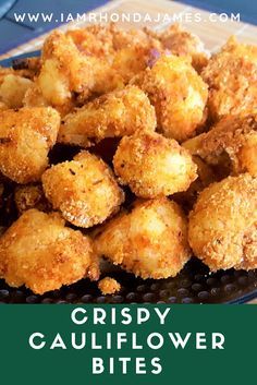 Best Fried Cauliflower, Crispy Cauliflower Air Fryer, Air Fried Cauliflower Recipes, Fried Cauliflower Air Fryer, Fried Califlower, Pan Fried Cauliflower, Crispy Cauliflower Bites, Crispy Cauliflower, Cauliflowers