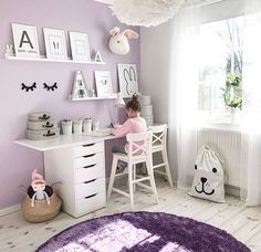 Livs room Purple Room For Girls Bedrooms, Purple Room Ideas Kids, Kids Purple Room, Toddler Girl Bedroom Purple, Purple Kids Room Ideas, Purple Girls Room Ideas, Girls Room Ideas Purple, Kids Purple Bedroom, Purple Girls Bedroom Ideas