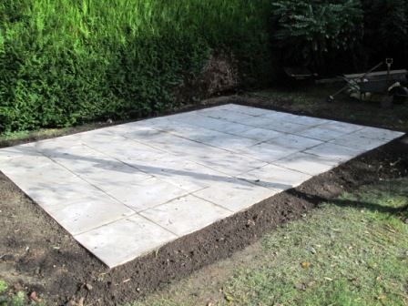 Paver Base For Shed, 2 Sheds In Backyard, Cinder Block Shed Foundation, Shed Foundation Ideas Diy, Shed Pad Ideas, Shed Base Foundation, Shed Foundation Diy, Shed Base Ideas Foundation, Shed Floor Ideas