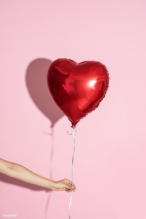 Heart shaped balloon on a pink background | premium image by rawpixel.com / Teddy Rawpixel Balloon Reference, Balloon Arch Ideas, Observation Drawing, Coloring Reference, Black And White Balloons, Balloon Heart, Balloons Photography, Images For Valentines Day, Balloon Mobile