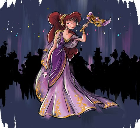 Steven Thompson, Megara Disney, Midnight Masquerade, Official Disney Princesses, Disney Hercules, Disney Princess Modern, Disney Princess Fashion, Disney Artists, Disney Princess Drawings