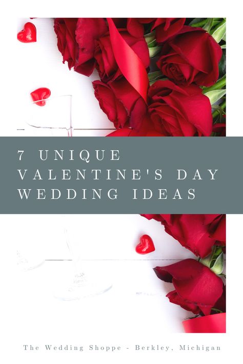 Valentines Day Wedding Ideas, Valentines Day Wedding, Colored Wedding Dress, Michigan Wedding Venues, Popular Flowers, Long Sleeve Wedding Dress Lace, Photo Booths, Wedding Dresses Photos, Unique Valentines