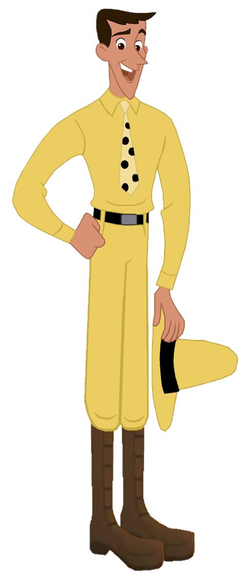 Ted Shackleford (a.k.a The Man With The Yellow Hat) (Curious George) Ted Shackleford, Curious George Characters, Curious George Costume, Man With The Yellow Hat, Joey Friends, Curious George Birthday, Banana Man, Five Guys, Yellow Hat