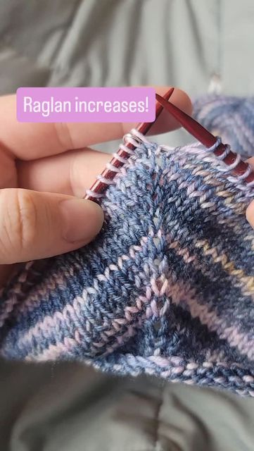 Katie | Knitting & Oils on Instagram: "🩶 Raglan increases! 🩶 

This is such a simple method of doing increases for a top down cardigan (or sweater). It involves doing increases at specific points on every row (or every other) to form shapes like arm holes. 

Double tap if this was helpful to see 😍" Knitting Raglan Increases, Raglan Increases, Top Down, Double Tap, The Row, Tap, Knitting, On Instagram, Instagram