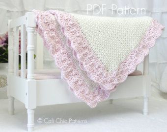 Etsy :: Your place to buy and sell all things handmade Diy Baby Blanket Crochet, Perlengkapan Bayi Diy, Baby Blanket Crochet Pattern Easy, Birch Grove, Baby Afghan Crochet Patterns, Crochet Baby Blanket Pattern, Sweet Dreams Baby, Diy Baby Blanket, Throw Blanket Pattern