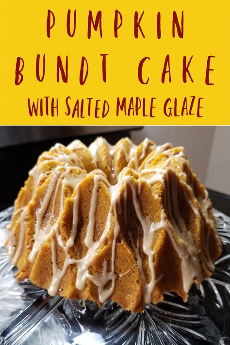 Bundt Cake Glaze Recipe, Maple Glaze Recipe, Harvest Foods, Bundt Cake Glaze, Pumpkin Bundt Cake Recipes, Fall Dessert Recipes Easy, Pumpkin Bundt, Bundt Recipes, Recipe For Fall