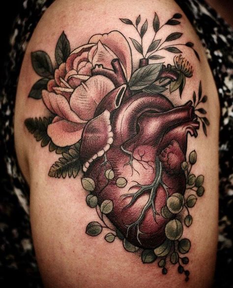 nurse tattoo sleeve anatomical heart #nurse #tattoo #sleeve #anatomical #heart \ nurse tattoo sleeve anatomical heart Heart Anatomical, Catrina Tattoo, Anatomical Heart Tattoo, Nurse Tattoo, Medical Tattoo, Tattoo Heart, Wonderland Tattoo, Sugar Skull Tattoos, Heart Tattoo Designs