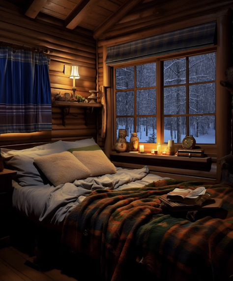 Log Cabin Bedroom, Cosy Cabin, Goblincore Fairycore, Cabin Bedroom, Cozy Rooms, Cozy Bedrooms, Cabin Interiors, Cozy Spaces, Home Vibes