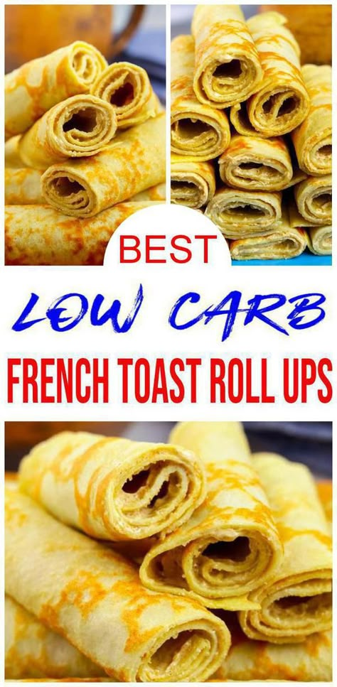 9 low carb french toast roll ups on blue plate Low Carb Tortilla Breakfast Ideas, Keto Roll Ups, French Toast Roll Ups Recipe, Low Carb French Toast, Recovery Recipes, Keto French Toast, Toast Roll Ups, French Toast Recipe Cinnamon, Desserts Simple