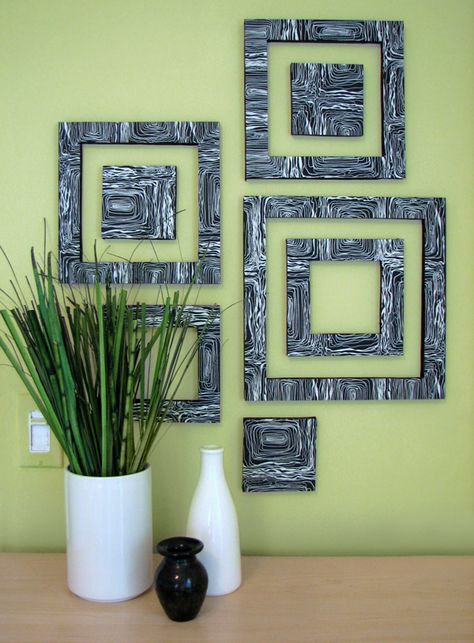 23 More Inspiring DIY Wall Art Ideas Diy Living Room Decor, Diy Wall Art Decor, Living Room Diy, Hanging Pictures, Diy Pattern, Wall Patterns, Diy Wall Art, Diy Wall Decor, Diy Wall