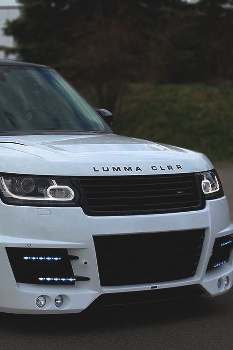 Range Rover CLR R by Lumma Design Interior Range Rover, White Range, Range Rovers, Suv Cars, Range Rover Evoque, Luxury Suv, Range Rover Sport, Modified Cars