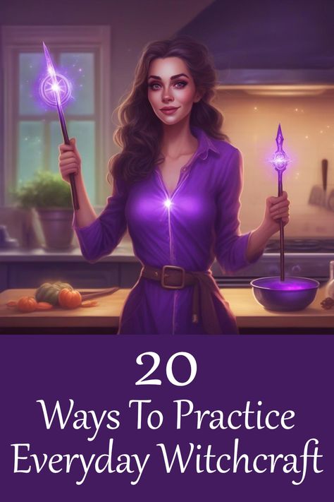 20 Ways To Practice Everyday Witchcraft Everyday Spiritual Practices, Witchcraft Daily Practice, Daily Witchcraft Practice, Lazy Witchcraft, Grey Witchcraft, Telekinesis Power, Daily Witchcraft, Seminar Ideas, Witch Apps