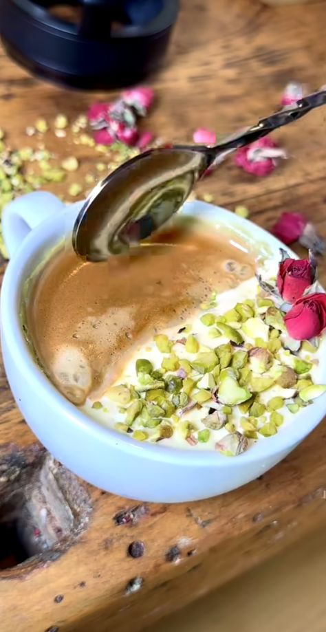 Pistachio Affogato-latteartcity-Instagram Pistachio Affogato, Coffee Time, Pistachio, Coffee, Quick Saves, Instagram