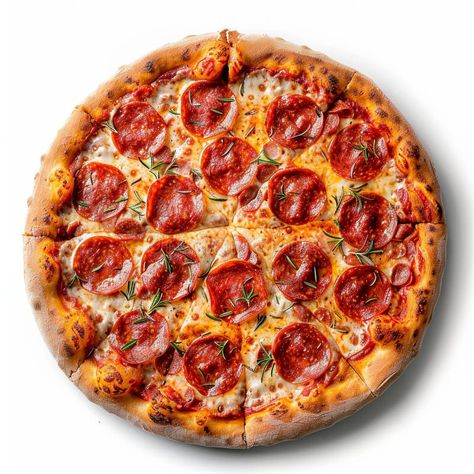 Pepperoni pizza on a white background, top view, for menu royalty free stock photo Pizza White Background, Pizza Png, Beef Pepperoni, Pizza Toppings, Spotify Playlist, Pepperoni Pizza, Top View, Autocad, A White Background