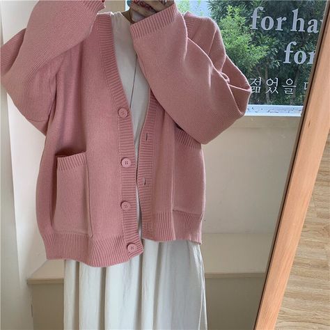 Oversized Cardigan Outfit, Pink Cardigan Outfit, Cardigan Outfit Aesthetic, Hijabi Mode, Outfit Bts, Muslim Outfit, Modesty Outfits, Casual Hijab Outfit, Muslimah Fashion Outfits