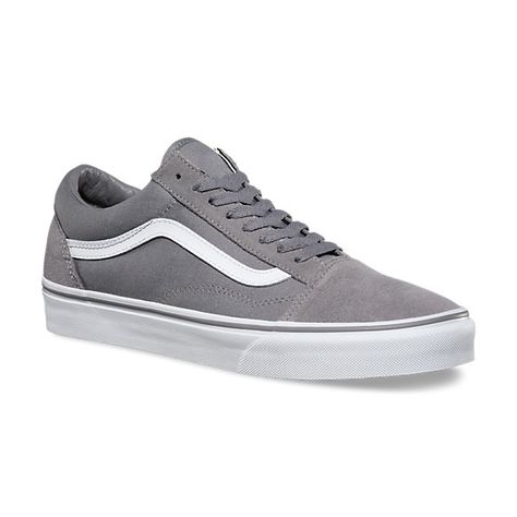 Old Skool - Frost Grey & White (mens 7/womens 8.5) Vans Old Skool Gray, Suede Vans, Mens Vans Shoes, Nike Sb Stefan Janoski, Ripped Jeans Outfit, Custom Vans, Grey Suede, Vans Sneakers, Sneakers Men Fashion