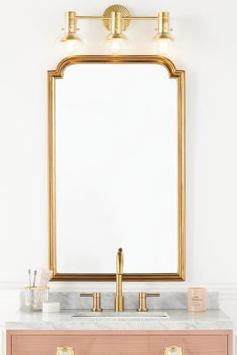 Shop the Aperture Portrait Mirror at Anthropologie today. Read customer reviews, discover product details and more. Anthropologie Aperture Mirror, Parisian Style Bedroom, Vintage Bathroom Mirrors, Portrait Mirror, Parisian Apartment Decor, French Style Mirrors, Tabletop Vanity Mirror, Guest Bathroom Design, Parisian Bedroom